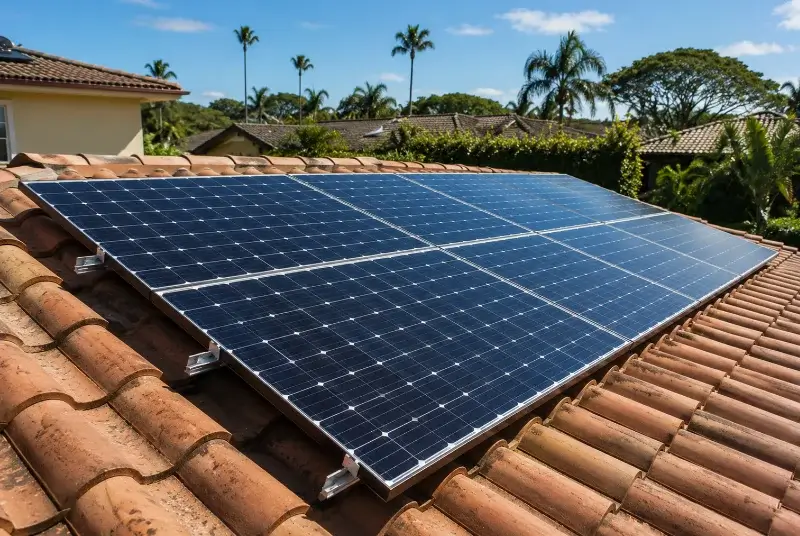 Installation de panneaux solaires à Saint-Pern